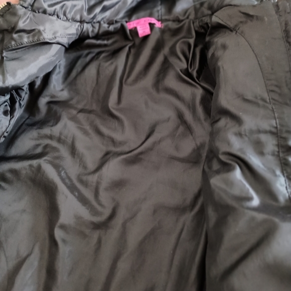 2 Jackets!!Betsey Johnson Faux Fur Little Lass Embroidered Girls Jackets Sz 7/8 - Picture 8 of 12